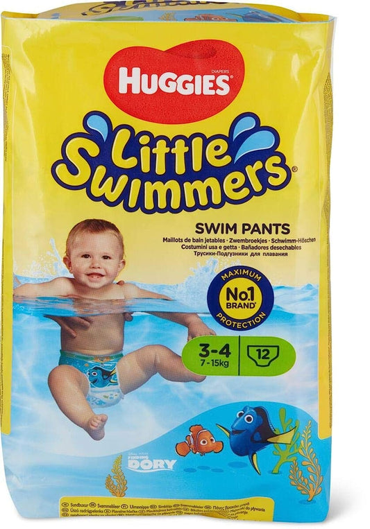 Huggies Малки пелени за плуване (6,8-15,4 кг) 12 броя