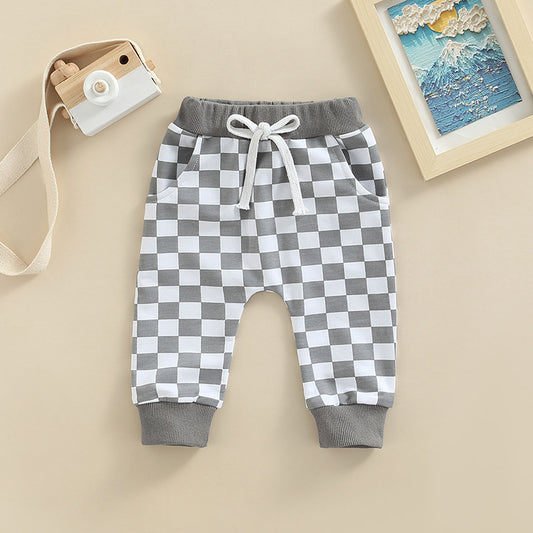 Checkerboard Toddler Casual Pants