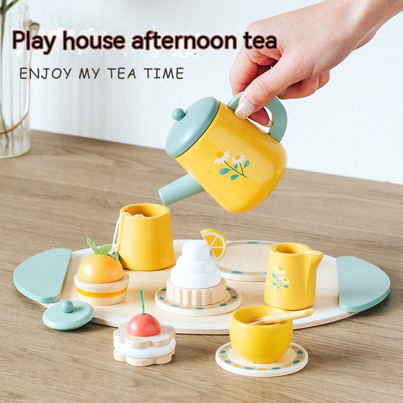 Children's Wooden Tea Time Set