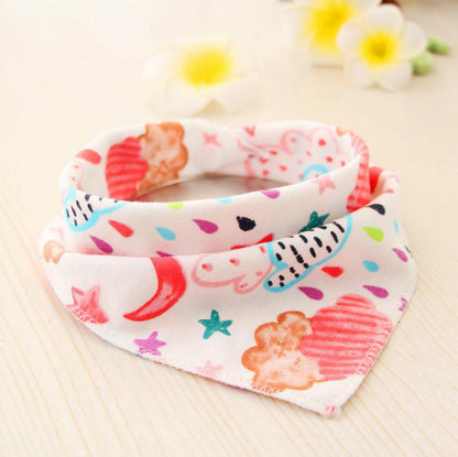 Waterproof Cotton Baby Bibs with Cartoon Design