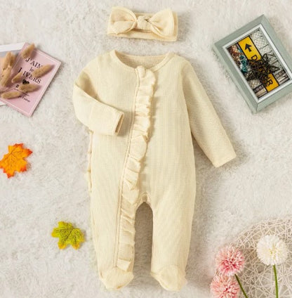 Candy Lace Zippered Baby Romper