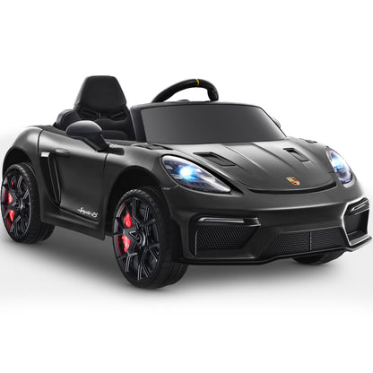 Porsche 718 Licensed Kids' 12V Electric Car with Remote