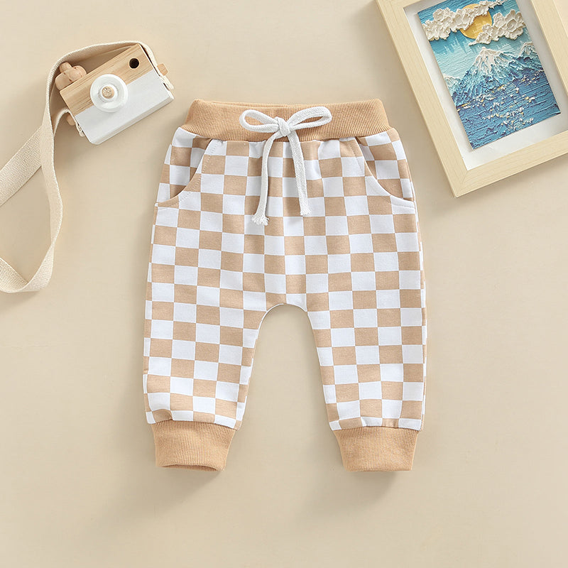Checkerboard Toddler Casual Pants