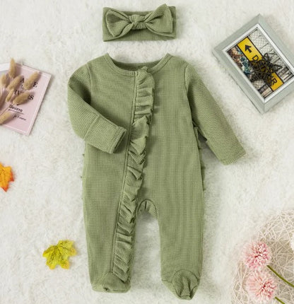 Candy Lace Zippered Baby Romper