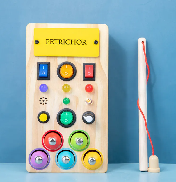 Lumina Play LED Activity Board - Toddler Learning Toy
