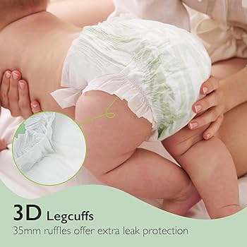 Momcozy Baby Diapers Size 4 Disposable Baby Diapers Bamboo Diapers Hypoallergenic for Sensitive Skin Infant Diapers Organic Diapers