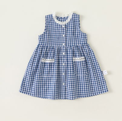 Summer Charm Girls' Sleeveless Cotton Dress