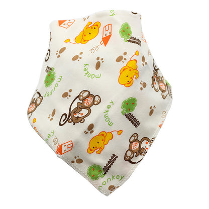 Waterproof Cotton Baby Bibs with Cartoon Design