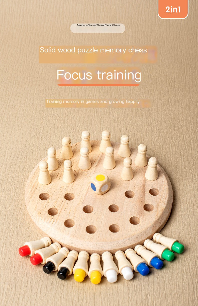 Memory Master Wooden Chess