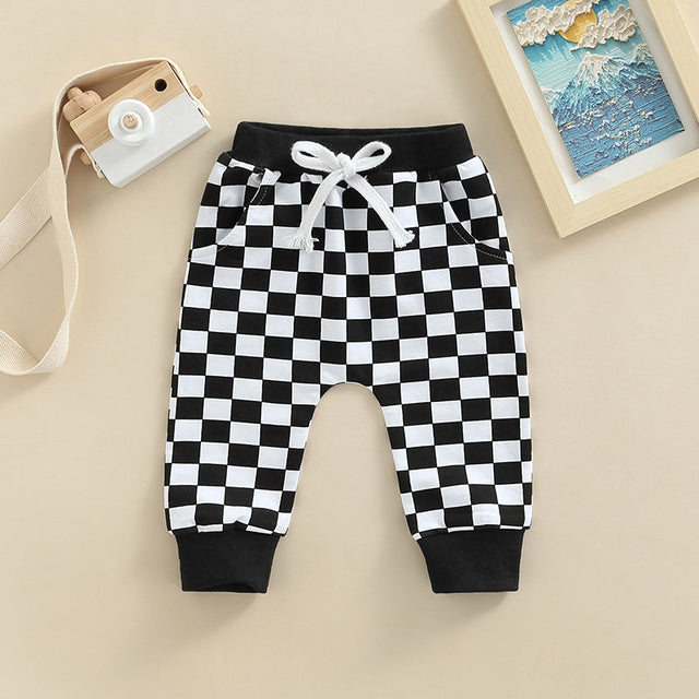 Checkerboard Toddler Casual Pants