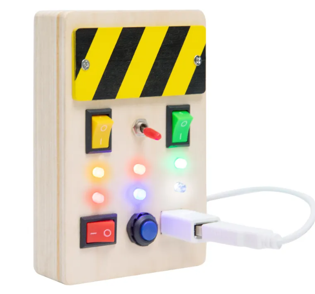 Lumina Play LED Activity Board - Toddler Learning Toy