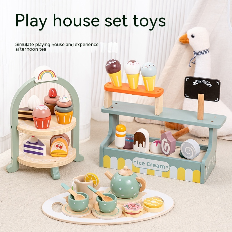 Children's Wooden Tea Time Set