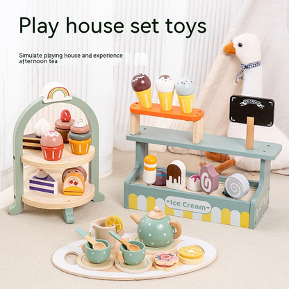 Children's Wooden Tea Time Set
