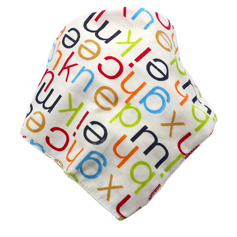 Waterproof Cotton Baby Bibs with Cartoon Design