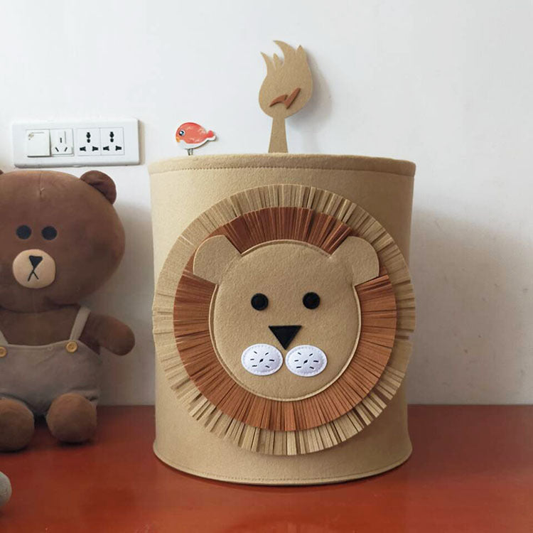 Кошница за съхранение на детски вещи от памук с мотив "Kawaii Animal"