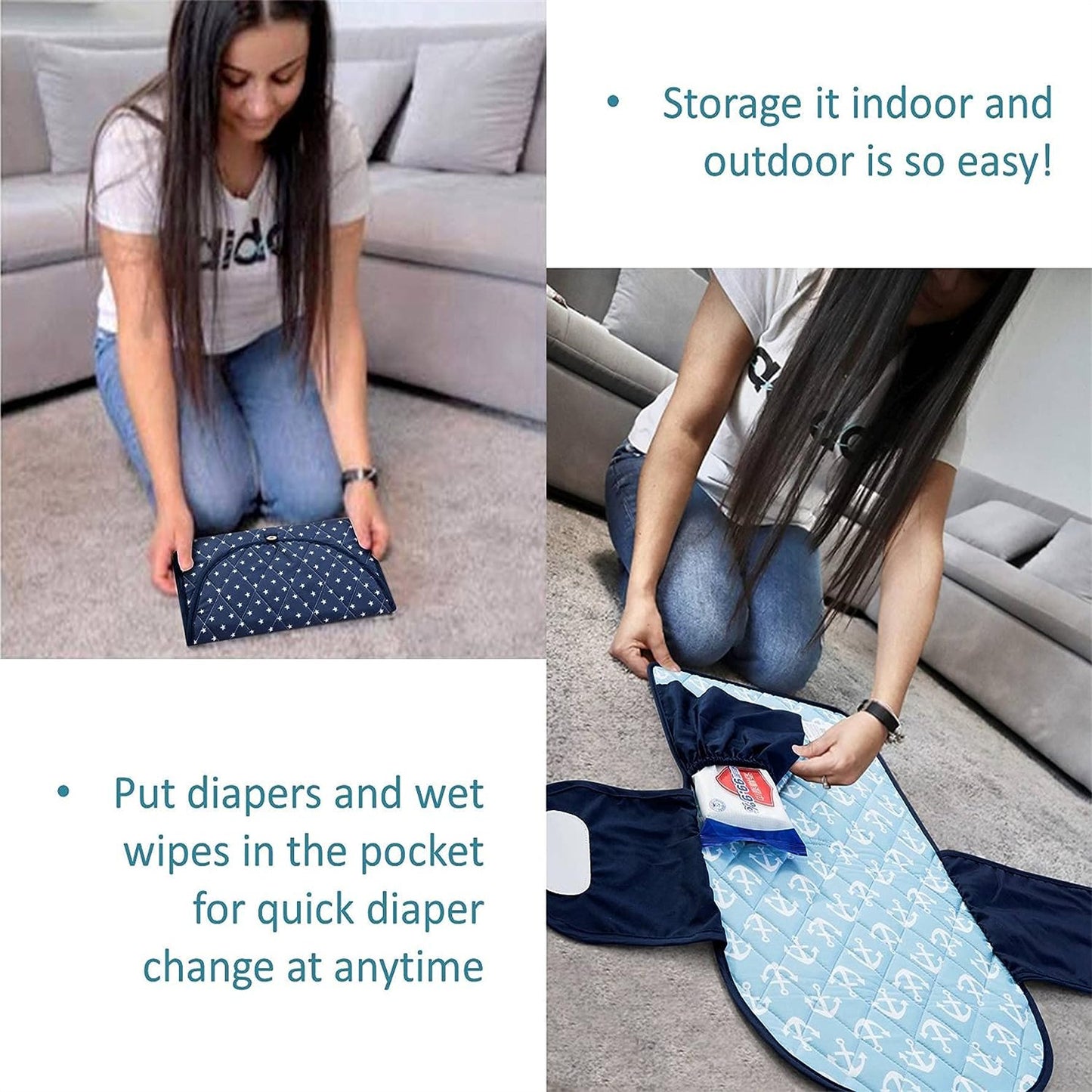 Compact Travel Diaper Pad