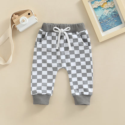 Checkerboard Toddler Casual Pants