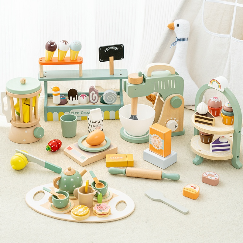 Children's Wooden Tea Time Set