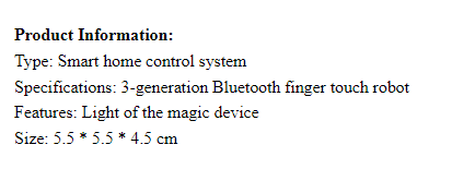 Smart Button Assistant Bluetooth Robot