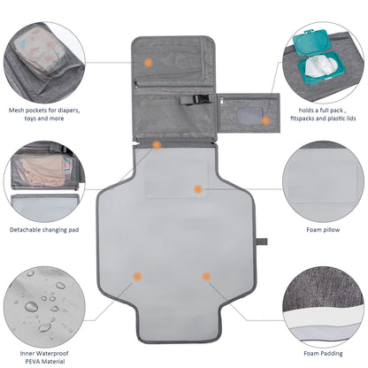 Travel-Friendly Baby Diaper Mat