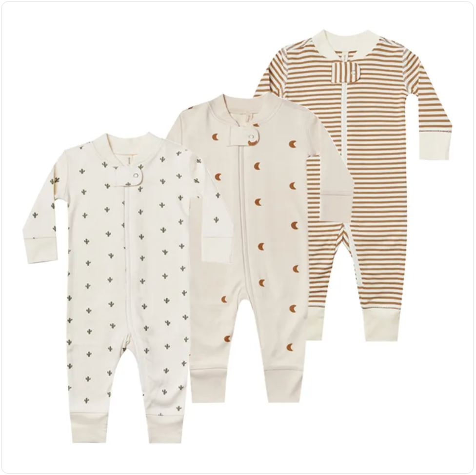 Cactus Stripe Cotton Romper - Newborn Essentials
