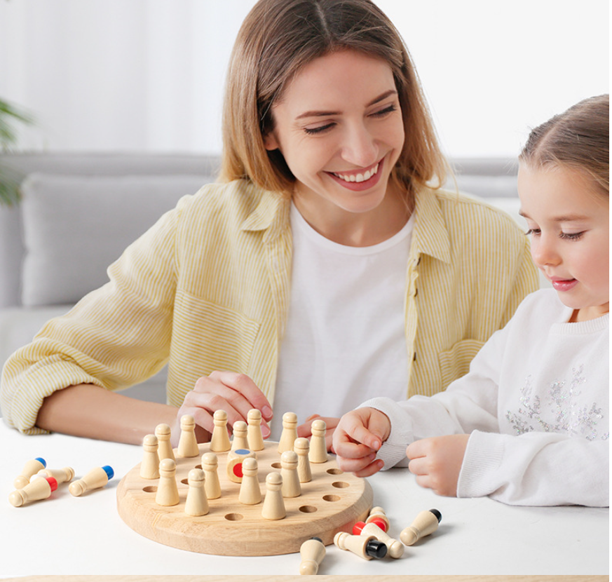 Memory Master Wooden Chess