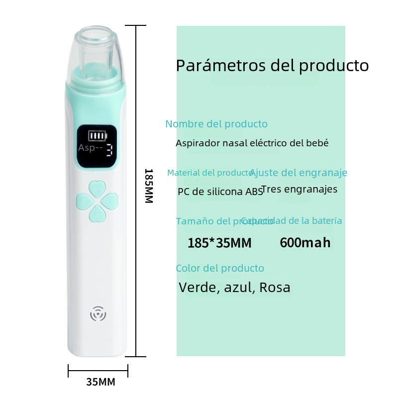 BabySoft Electric Nasal Cleaner with Light & Music