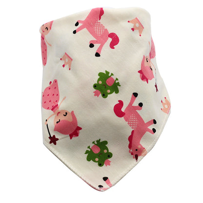 Waterproof Cotton Baby Bibs with Cartoon Design