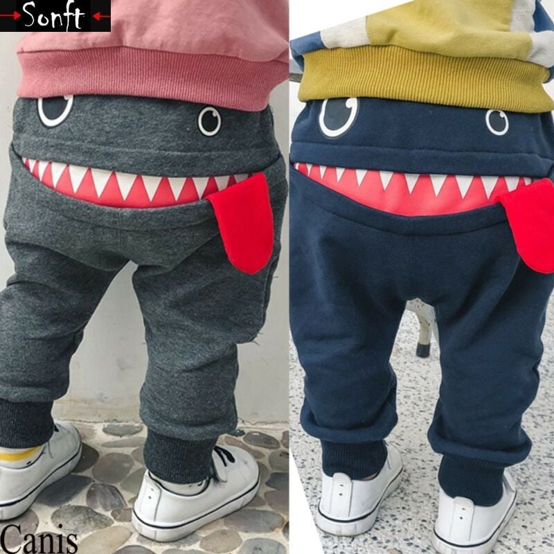 Chic Cartoon Kids' Pants